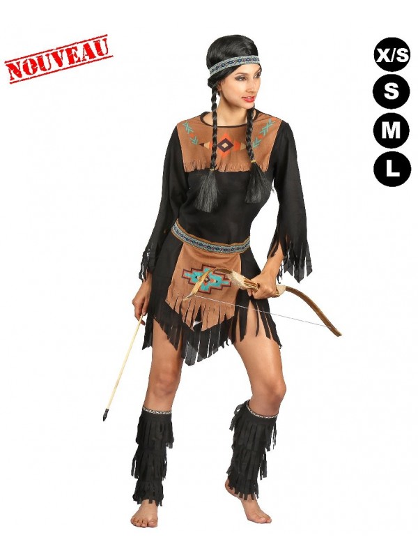 Costume princesse indienne Pocahontas pour filles - Déguisement Mania