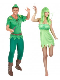 Déguisement Peter Pan et la fée clochette couple