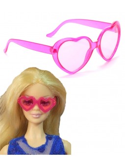 Déguisement Barbie Lunette Coeur rose