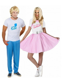 Déguisement barbie et Ken complet