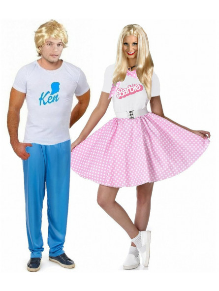 Déguisement barbie et Ken complet