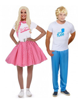 Déguisement barbie et Ken complet