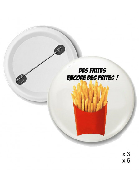 Badge Les Tuches - Des frites !